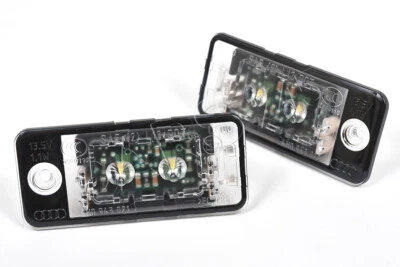 Audi A3 S3 A5 S5 A8 S8 RS5 Genuine LED License Plate Lights Rear Lamps PAIR OEM - Image 1 of 2