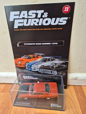 1/43 ALTAYA FAST AND FURIOUS COLLECTION - PLYMOUTH ROAD RUNNER 1970 CAR #23 - Image 1 of 3