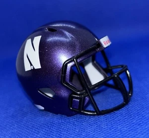 Casco de velocidad profesional de bolsillo Northwestern Wildcats (púrpura) fútbol americano universitario de la NCAA - Imagen 1 de 12
