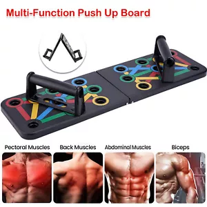 Push Up Board Rack Bar Grip Handle Exercise Training Gym Workout Fitness Stand - Picture 1 of 12