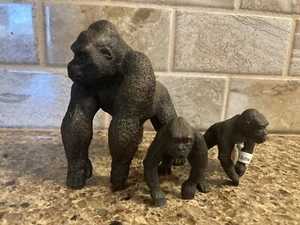 Schleich 14663 Baby Gorilla Animal Figure Retired 2011 Wildlife Silverback Adult - Picture 1 of 5