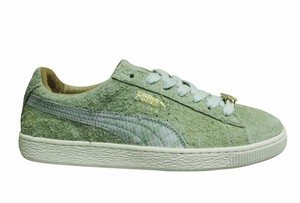 lime green puma suede
