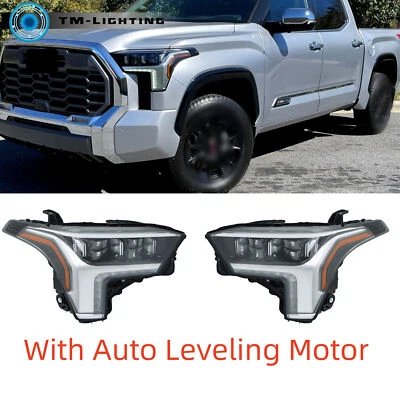 Faros LED completos izquierda+derecha para Toyota Tundra 2022-2023 con nivelación automática Foto 1 de 4