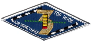 CARRIER AIR WING THREE TOP HOOK PATCH - Picture 1 of 1