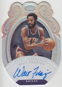 2022-23 Panini Crown Royale Walt Frazier Royal Signatures Die-Cut Auto 22/49 - Picture 1 of 2