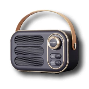 Bluetooth 5.0 Speaker Home Retro Portable Mini Plug-in Audio Wireless AUX Player - Picture 1 of 13