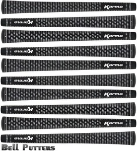 Dieci (10) impugnature da golf Karma Velvet Standard nero/bianco - impugnatura uomo/uomo - 48 grammi - Foto 1 di 2
