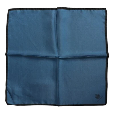 Шарф DOLCE & GABBANA синий DG Crown шелковый квадратный мужской фуляр 32 см x 32,5 см 120usd - Изображение 1 из 4