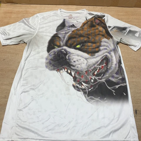 Adidas Mississippi State Bulldogs All Over Graphic T-Shirt Sz X-Large Wicking Cover