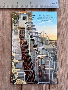 Postcard Upper Station Incline Railway at the Royal Gorge Suspension Bridge - Picture 1 of 2