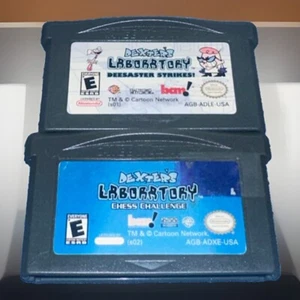 Dexter's Laboratory Chess Challenge & Deesaster Strikes Game Boy Advance GBA Lot - Picture 1 of 4