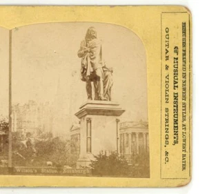 Wilsons Statue Edinburgh Schottland Stereoansicht - Bild 1 von 4