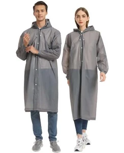 Opret 2 Pack Raincoats for Adults Reusable, EVA Rain Ponchos Lightweight Rain... - Picture 1 of 8