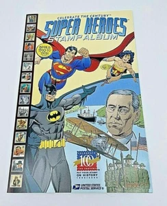 Celebrate the Century Super Heroes Stamp Album Book II 1910-1919 USPS DC Comic - Picture 1 of 11