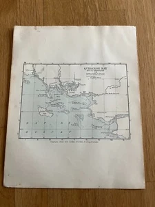 1910 gardiners atlas map - quiberon bay 1759 - Picture 1 of 3