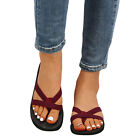 1 Pair Summer Shoes Anti Skid Flip Top Velvet Surface Peep Toes Sandals Footwear