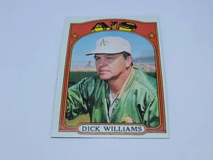 1972 Topps Baseball #137 Dick Williams Oakland Athletics NM-MT Set Break  - Picture 1 of 2