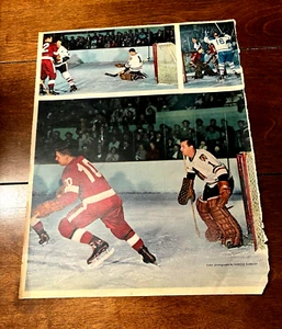 1961 -62 STAR WEEKLY MAGAZINE INSERT Glenn Hall HOF Chicago Black Hawks - Picture 1 of 1