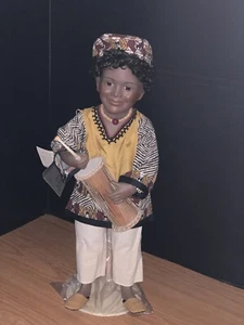 1996  Okolo Ivory Coast African Dolls by Danbury Mint - Picture 1 of 9