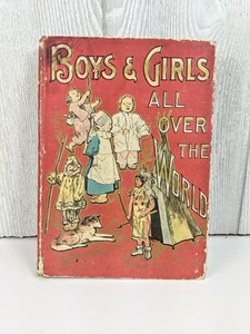 boys and girls all over the world by milton hadley 1900 - Picture 1 of 8