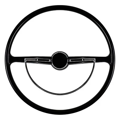 LOSCHEN Banjo Style Black Steering Wheel For 1953 - 1967 Volkswagon Beetle - Image 1 of 4