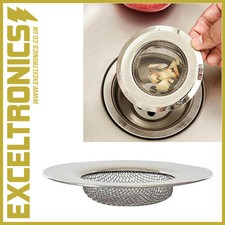 STAINLESS STEEL BATHTUB SINK SHOWER HAIR FOOD CATCHER DRAIN PLUG FILTER STRAINER