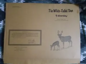 Gene Gray 1970 'White Tailed Deer' Art Proof 29/100 - Picture 1 of 4