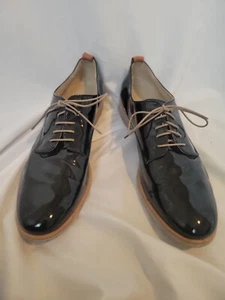 Attilio Giusti Leombruni Womens Size 40/ US 9 Black Leather Oxford Shoes - Picture 1 of 4