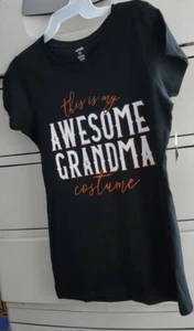Womens Halloween Graphic T Shirt This Is My Awesome Grandma Costume NWT - Picture 1 of 2
