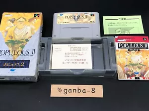 "Populous II: Trials of the Olympian Gods" (Super Famicom SNES,1993) from japan - Picture 1 of 7