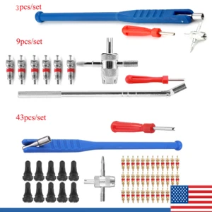 43/9/3 pcs Tire Valve Stem Installation Tool Remover Repair Puller Car Plug Core - Picture 1 of 18