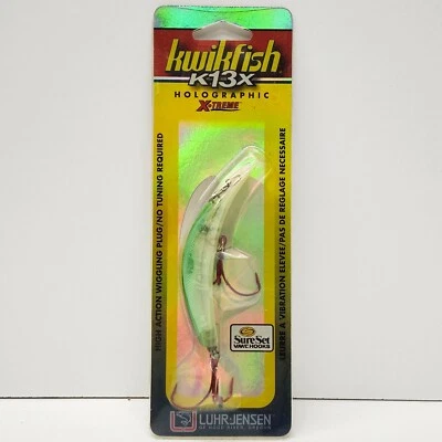 Luhr Jensen Kwikfish K13X X-Treme Rattle Limetruse 5418-13X-1319 - Image 1 of 4