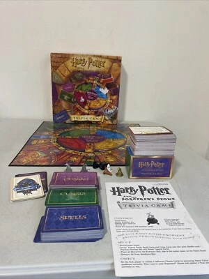 Harry Potter and the Sorcerer's Stone Trivia Game COMPLETE Mattel 2000 Fantasy - Image 1 of 4