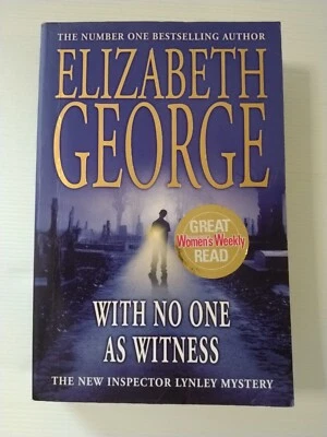 With No One as Witness by Elizabeth George (Large Paperback, 2005) Free Shipping - image 1 of 4