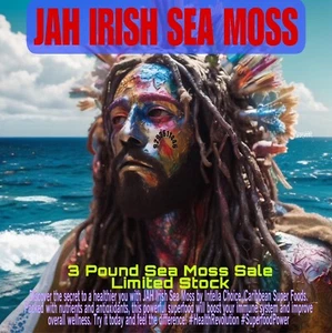 🔥3 POUNDS IRISH SEA MOSS RAW PREMIUM (BUY 3 = 9LBS) GET 2 LBS FREE Limited⏰ - Picture 1 of 8