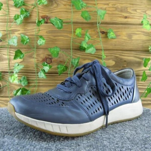 Zapatillas deportivas Dansko para mujer de cuero azul con cordones talla 40 medianas - Imagen 1 de 10