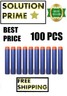 100 Pcs Bullet Darts For NERF & N-Strike Kids Toy Gun Blasters elite battle Gift