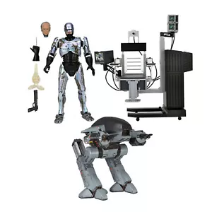 NECA 7 In Ultimate Battle Damaged RoboCop and ED209 10 In Action Figures - Picture 1 of 12