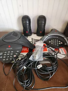 Polycom Lot SoundStation 2 VoiceStation 300 Wall Modules Cords Accessories READ - Picture 1 of 13