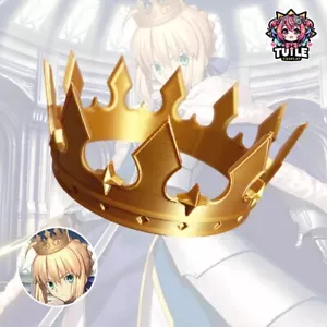 Anime Fate/Stay Night Saber Crown FGO Cosplay Prop Headwear Ornament Accessories - Picture 1 of 4