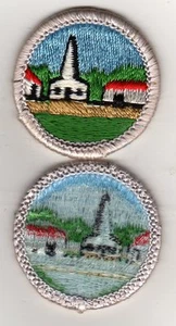 Citiz. en el Comm. (Versión gruesa.) Insignia M. Tipo H, Versión Trasera Azul (años 70) - Imagen 1 de 1