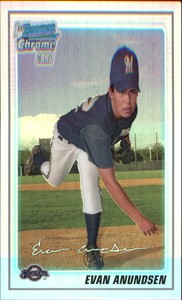 2010 (BREWERS) Bowman Chrome Prospects Refractors #BCP67 Evan Anundsen /777