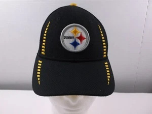 PITTSBURGH STEELERS NEW ERA Hat Black YOUTH Baseball Cap 9FORTY 100% Polyester - Picture 1 of 7