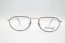 Vintage Yabi Spirit Light 305 Black Gold Oval Glasses Frames NOS