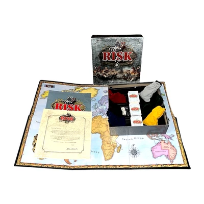 Risk 40th Anniversary Collectors Ed Game 1999 Complete Metal Armies Complete - Image 1 of 4