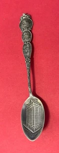 Alvin Sterling Silver 8.1g 4” Chicago IL Masonic Temple Souvenir Spoon - Picture 1 of 10