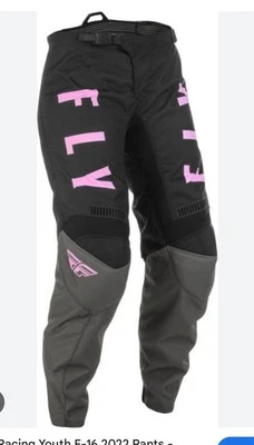 Pantalones de equitación Fly Racing para mujer F-16 MX/ATV 9-10 negro púrpura Foto 1 de 4