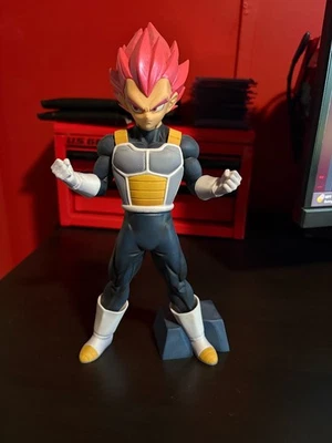 SSG Super Saiyan God Vegeta Banpresto Dragon Ball Chokoku Buyuden Figure - Image 1 of 4