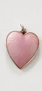 O.F. HJORTDAHL ° CIONDOLO DESIGN ARGENTO ° 925 ° Norvegia ° CUORE ° Guilloché ° - Foto 1 di 7
