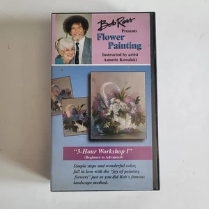 Bob Ross Presents Flower Painting VHS Ann Kowalski 3 Hr Workshop I (C1B1) - Imagen 1 de 3